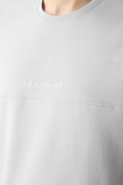 Men's-Grey-Short Sleeve-Tracksuit Set