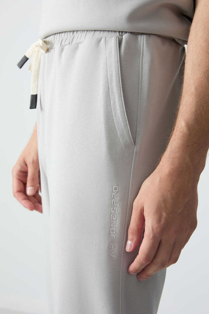 Men's-Grey-Short Sleeve-Tracksuit Set