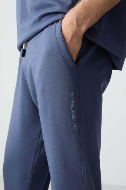 Men's-Petrol Blue-Short Sleeve-Tracksuit Set