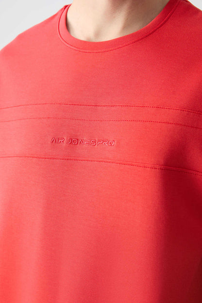 Men's-Red-Navy-Short Sleeve-Tracksuit Set