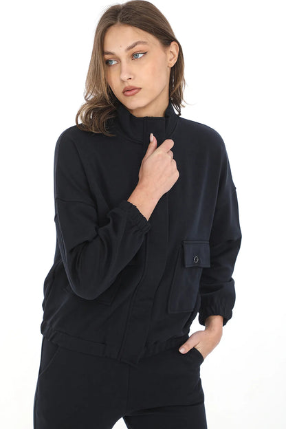Women's Black Tracksuit Set